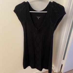 Black Express Knit Sweater Dress Y2K, Size S